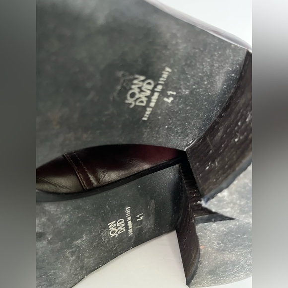 Joan & David Shoes Women’s 41 Vintage Brown‎ Leather Ankle Booties Lace - Picture 9 of 10